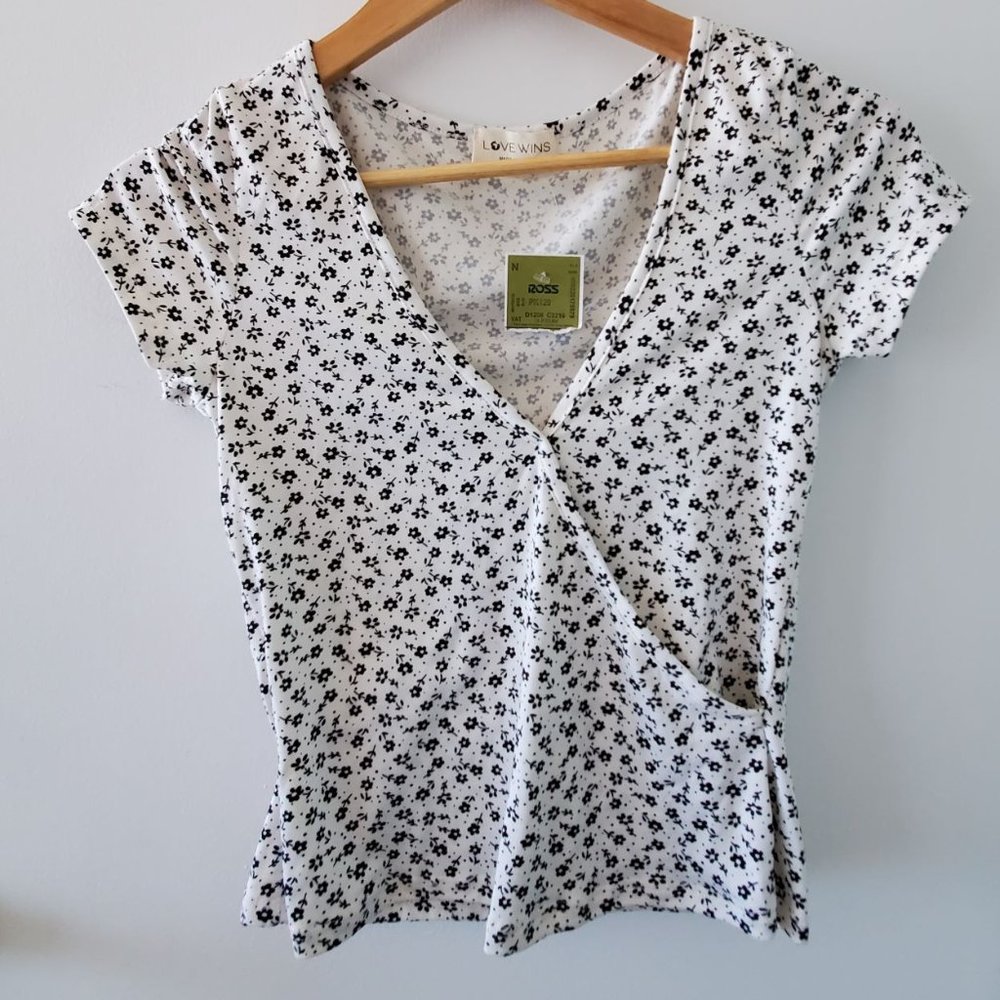 LoveWins Faux Wrap Shirt